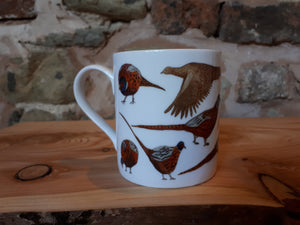 Pheasants china mug by Alice Draws the Line