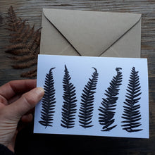 Load image into Gallery viewer, Printed bracken greeting card by Alice Draws the line, classic design suitable for any occasion, condolence card