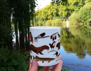 China River Mug by Alice Draws The Line, River Severn, Rivers Project, River species mug