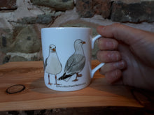 Load image into Gallery viewer, Seagulls / Herring Gull china mug by Alice Draws the Line