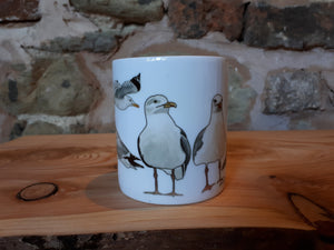 Seagulls / Herring Gull china mug by Alice Draws the Line