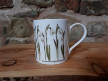 Load image into Gallery viewer, Snowdrop China mug by Alice Draws The Line