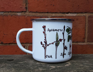 Twig Identification Enamel mug