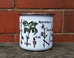 Twig Identification Enamel mug