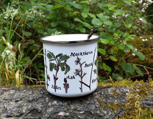 Twig Identification Enamel mug