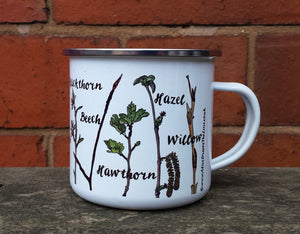 Twig Identification Enamel mug