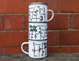 Twig Identification Enamel mug