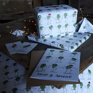 Twist and Sprout Gift wrap and gift tags by Alice Draws the Line