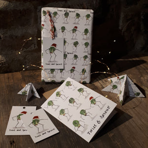 Twist and Sprout Gift wrap and gift tags by Alice Draws the Line