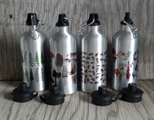 Load image into Gallery viewer, Illustrated water bottles by Alice Draws The Line, botanical water bottles, honey bee water bottles