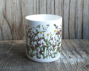 Wildflowers China Mug by Alice Draws the Line, Spring Wildflowers