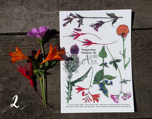 Botanical Flower tattoos by Alice Draws The Line