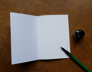 Notebook, A6 plain pages, recycled paper