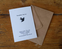 Load image into Gallery viewer, Thinking of you Squirrel card by Alice Draws The Line