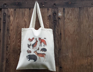 Woodland Animals tote bag