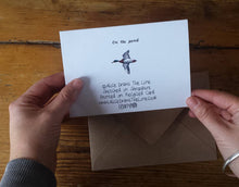Load image into Gallery viewer, Ducks card by Alice Draws the Line, pond birds card