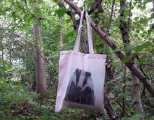 Load image into Gallery viewer, Badger tote bag by Alice Draws the Line, bag for life