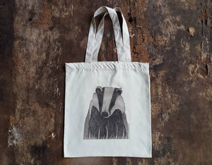 Badger tote bag by Alice Draws the Line, bag for life
