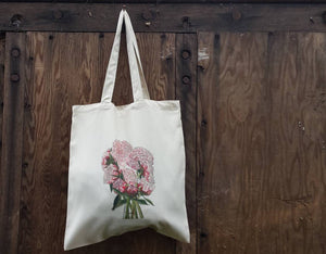 Peony Bouquet tote bag