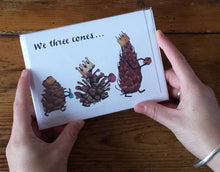 Load image into Gallery viewer, We Three Cones Christmas Card