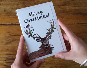 Merry Christmas Deer Christmas Card