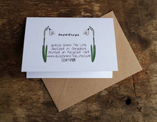 Load image into Gallery viewer, Snowdrop card