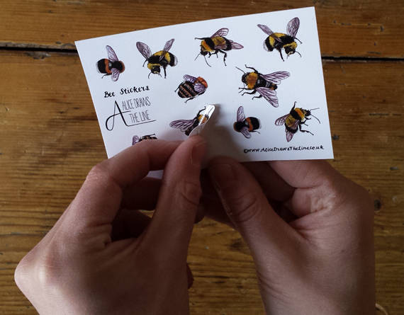 Bee mini sticker sheets