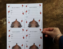 Load image into Gallery viewer, Printable Hedgehog party invites