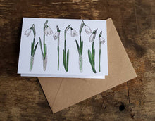 Load image into Gallery viewer, Snowdrop card