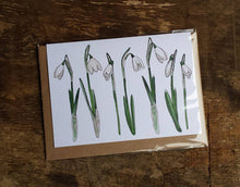 Load image into Gallery viewer, Snowdrop card