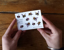 Load image into Gallery viewer, Bee mini sticker sheets
