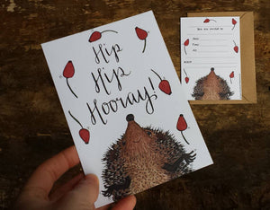 Hedgehog Party Invitations