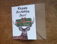 Happy Birthday Deer! Greeting Card