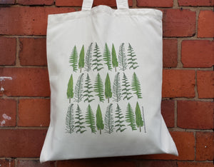 Ferns and Bracken tote bag