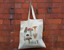 Load image into Gallery viewer, Fungi tote bag by Alice Draws The Line