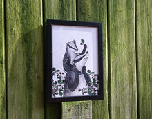 Load image into Gallery viewer, Badgers and Blackberries A4 Print by Alice Draws The Line