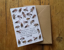 Load image into Gallery viewer, Honey Bee Greeting Card