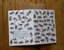 Load image into Gallery viewer, Honey Bee Greeting Card