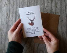 Load image into Gallery viewer, Merry Christmas Deer Christmas Card