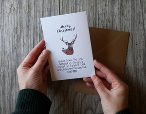 Merry Christmas Deer Christmas Card