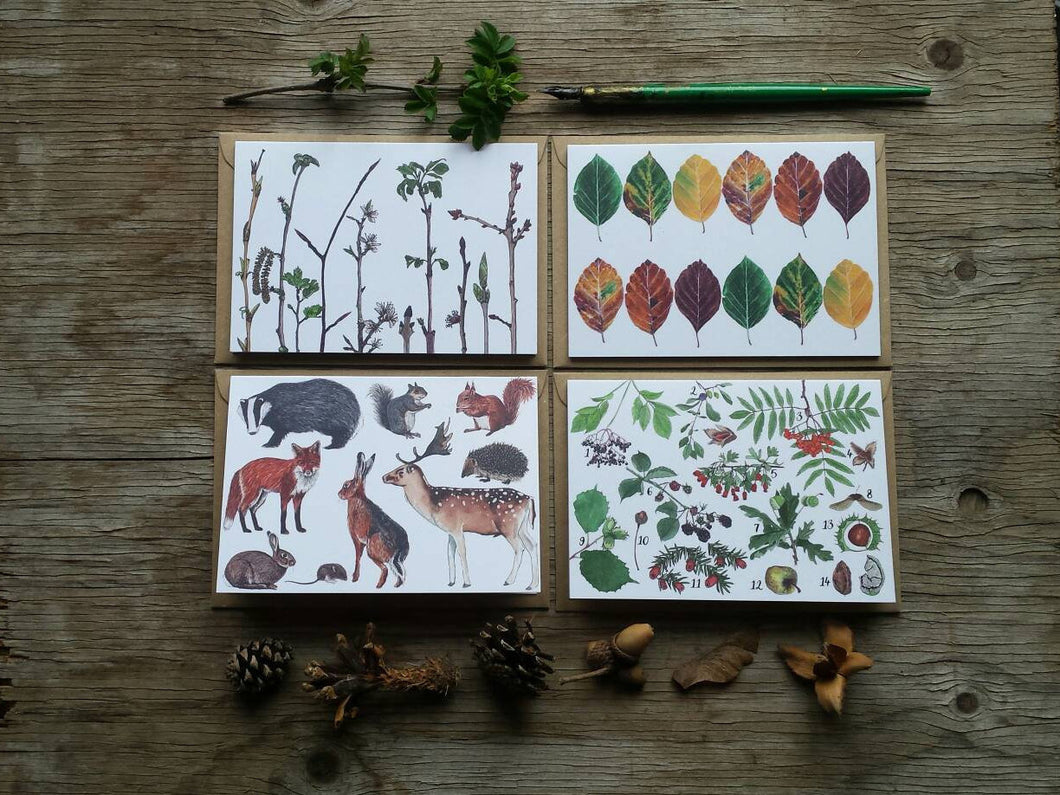 Woodland Wonders Card Collection by Alice Draws The Line