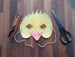 Printable Colour In Chick mask