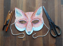 Load image into Gallery viewer, Printable Colour in Fox mask