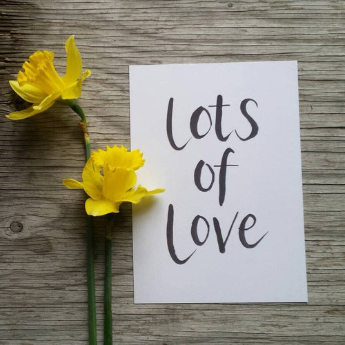 Lots of Love print