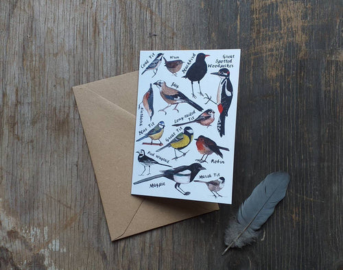 Garden Bird Greeting Card