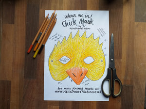 Printable Colour In Chick mask