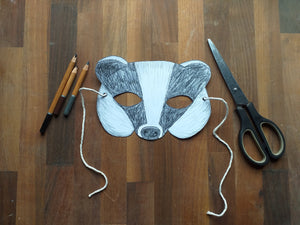 Colour in Badger mask