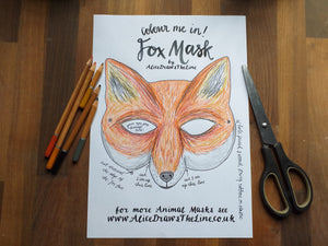 Printable Colour in Fox mask