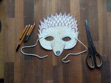 Load image into Gallery viewer, Printable Colour in Hedgehog mask