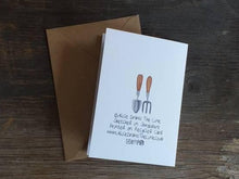 Load image into Gallery viewer, Gardener&#39;s Allotment greeting card by Alice Draws The Line, veg garden, allotment, gardener&#39;s card
